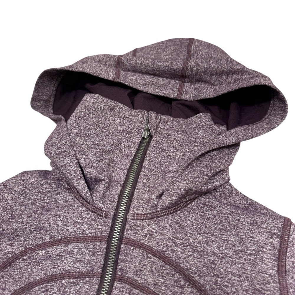 Lululemon Stride Jacket II Luon Hooded Size 4 Heathered Cherry Athleisure Yoga - Picture 7 of 16
